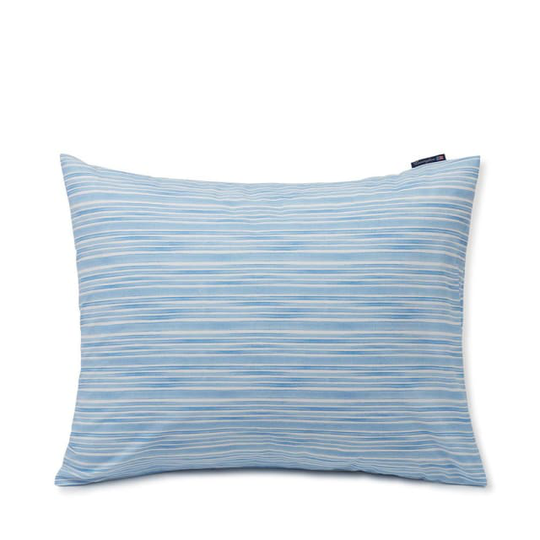 Blue/White Striped Cotton Poplin Pillowcase