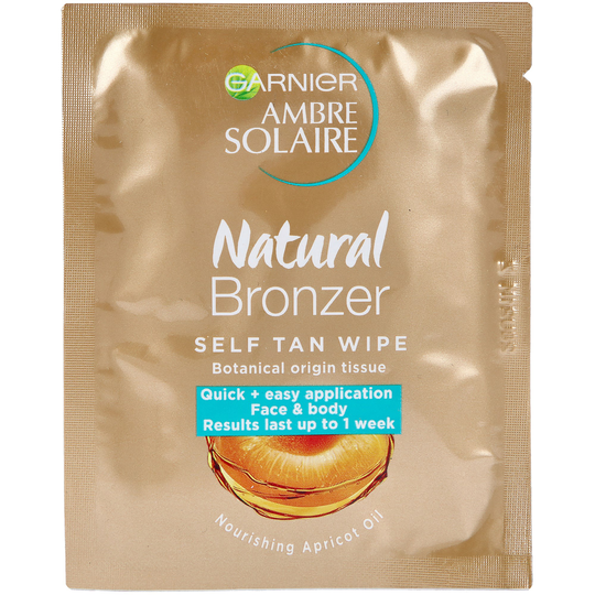Garnier Ambre Solaire Natural Bronzer Self Tan Wipe