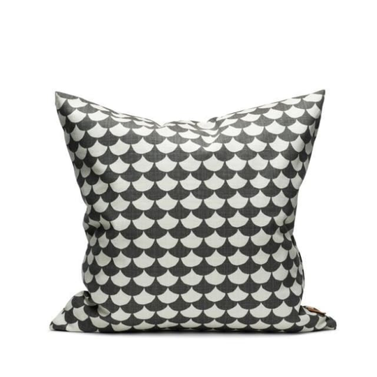 Kuddfodral 50 X 50 Cm Waves - Black/grey