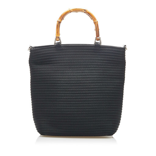 Gucci Bamboo Canvas Handbag