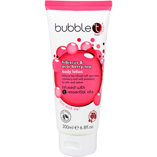 BubbleT Body Lotion Hibiscus & Acai Berry Tea 200 ml
