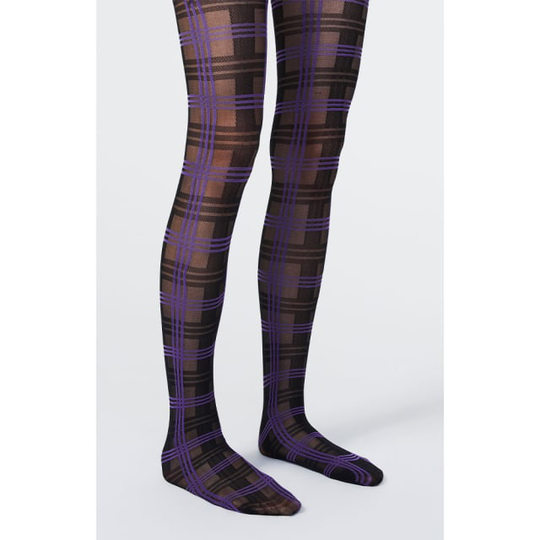 Rodebjer x Swedish Stockings Callie Check Pantyhose