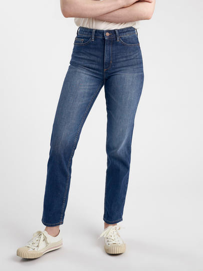 NEA Mörkblå raka jeans