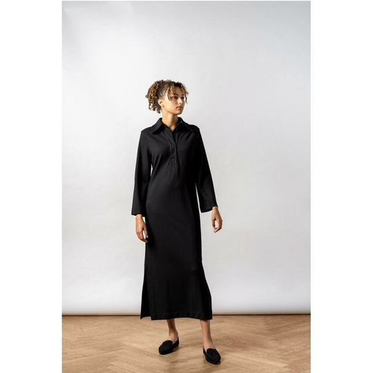 Emiko Ecovero Collar Dress Black
