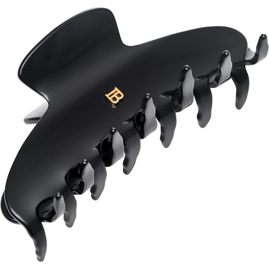 Balmain Cellulose Acetate Pince à cheveux Black Large