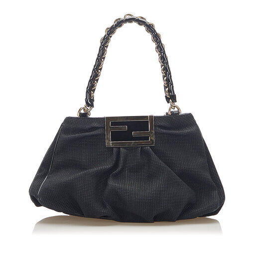 Fendi Mia Canvas Shoulder Bag