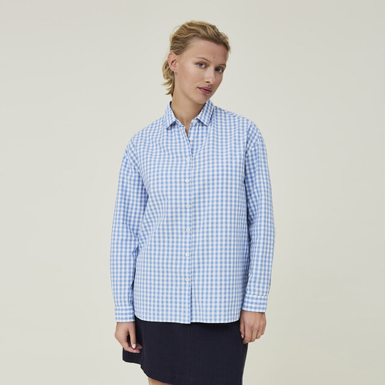 Edith Organic Cotton Seersucker Shirt