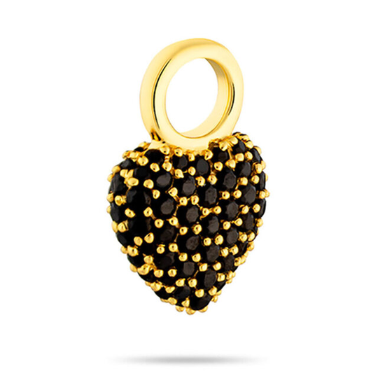 Signature Eternal Heart Mini Pendant Black Spinel