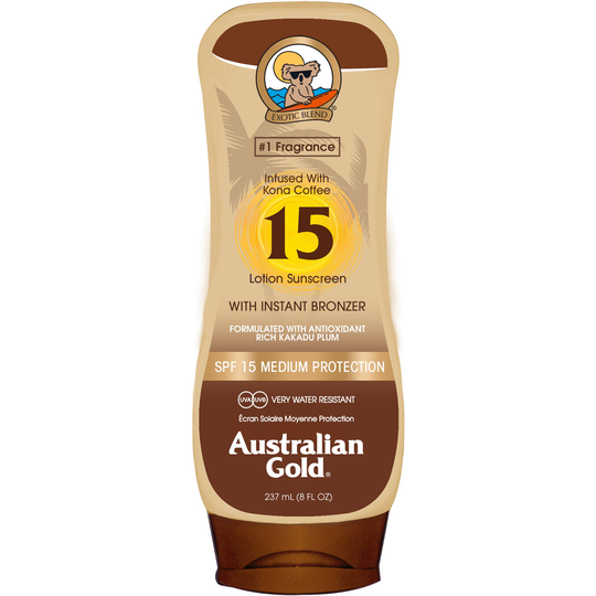 Australian Gold SPF 15 Lotion with Bronzer 237 ml