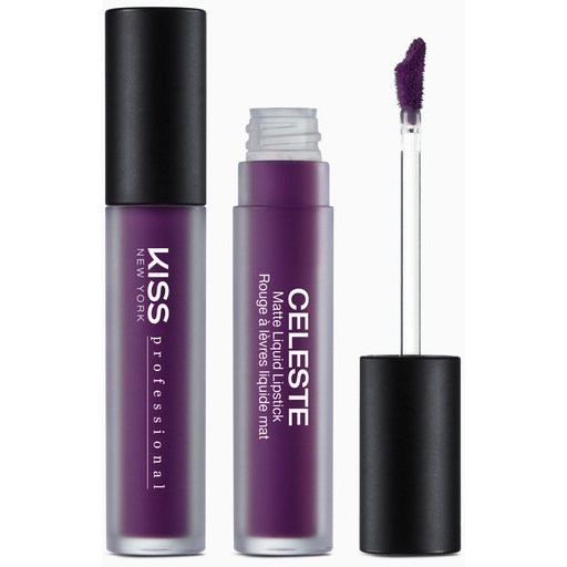 Kiss New York Celeste Liquid Lipstick Royal Purple