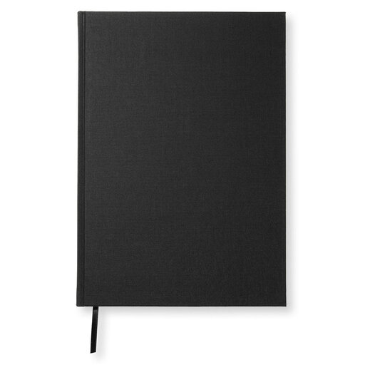 Anteckningsbok Olinjerad A4 192 Sidor Black
