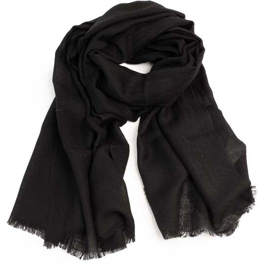 100% Merino Scarves Black, A&C Oslo Halsdukar & Sjalar