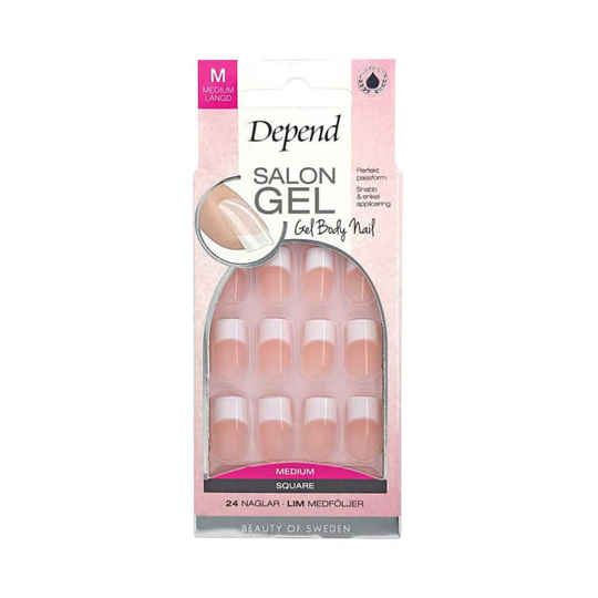 Salon Gel Rosa Medium Square