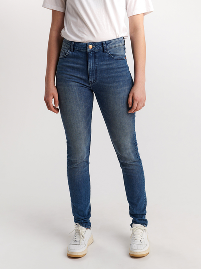 VERA Slim fit jeans med hög midja