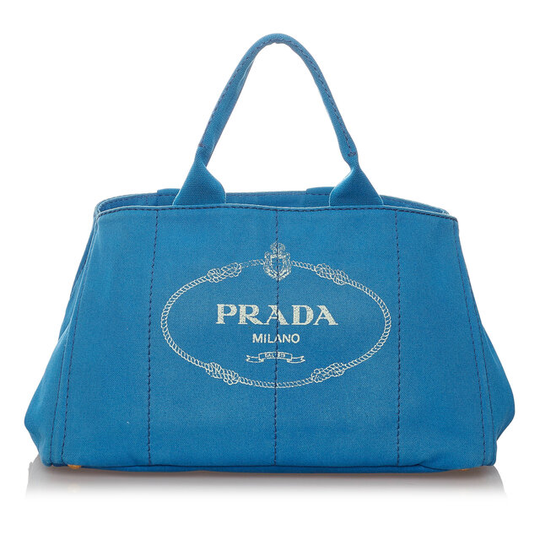 Prada Canapa Logo Canvas Tote