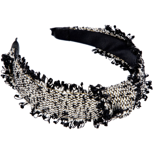 LYKO Knutdiadem i Tweed Black