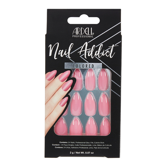 Ardell Nail Addict Colored Luscious Pink