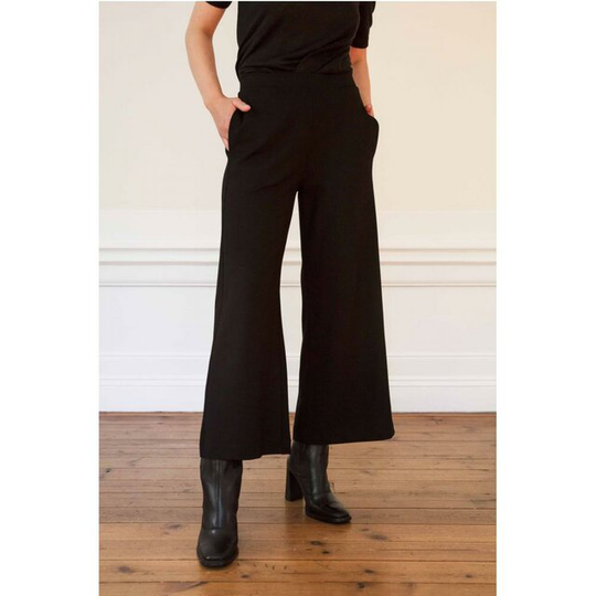 Lottie Ecovero Wide Pants Black