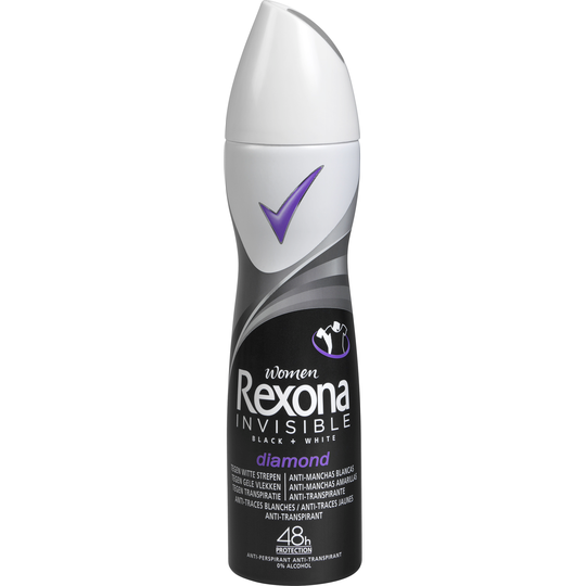 Rexona Women Invisible On Black&White Clothes Spray 150 ml