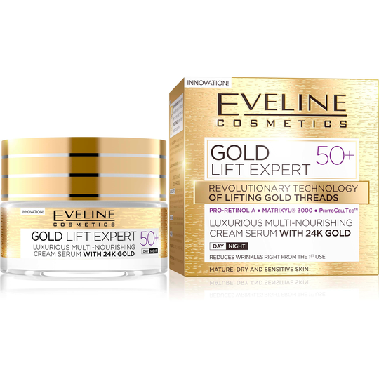 Eveline Cosmetics Gold Lift Expert Day And Night Cream 50+ 50 ml