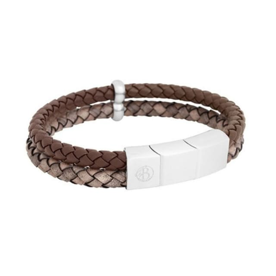 Leith Leather Bracelet Brown