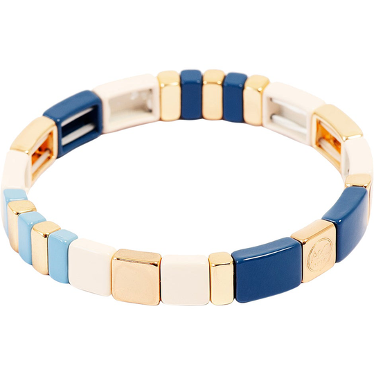 Enamel Tiles Bracelet Blue/White, A&C Oslo Armband