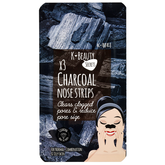 K- Beauty Secrets Charcoal Nose Strips X 3 15 g