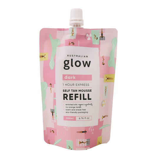 Australian Glow One Hour Express Self Tanning Mousse Refill Dark