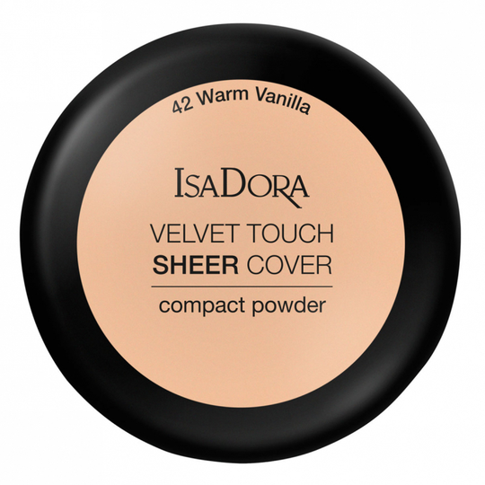 IsaDora Velvet Touch Sheer Cover Compact Powder 42 Warm Vanilla