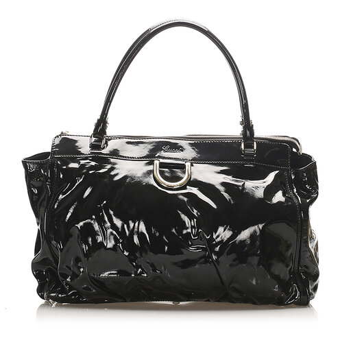 Gucci Abbey D-ring Patent Leather Handbag