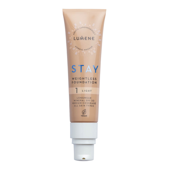 Lumene Stay Weightless Foundation SPF 30 1 Light