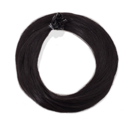 Rapunzel of Sweden Nail Hair Premium Straight 40 cm 1.2 Black Brown