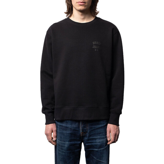 Frasse Logo Sweatshirt Black och Greymelange
