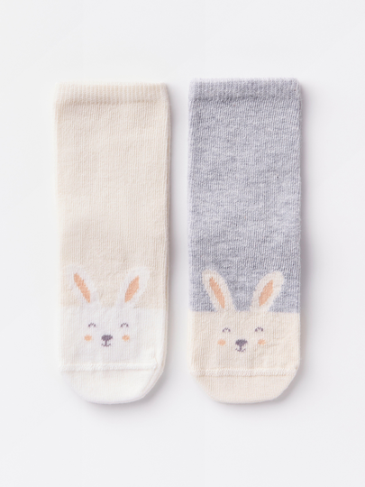 2-pack strumpor med kaniner