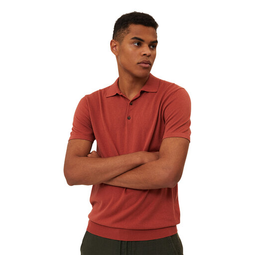 Angelo Cotton/silk Blend Knitted Polo
