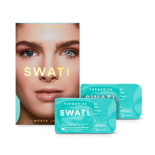 SWATI Cosmetics Coloured Lenses TURQUOISE 1 MONTH