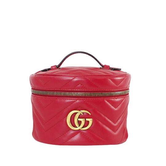 Gucci Gg Marmont Leather Round Backpack