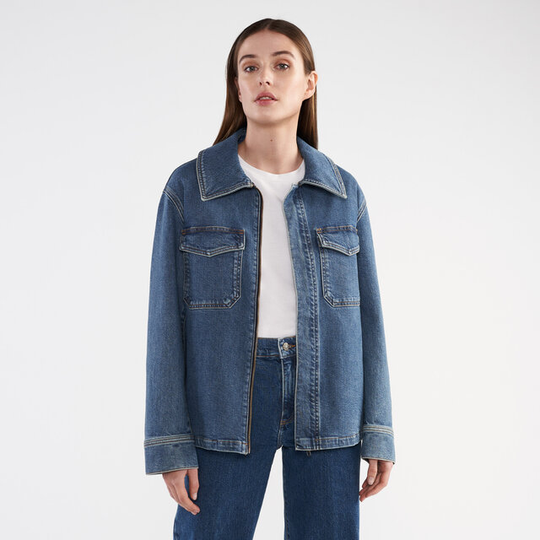 Blå denimjacka ASTORIA