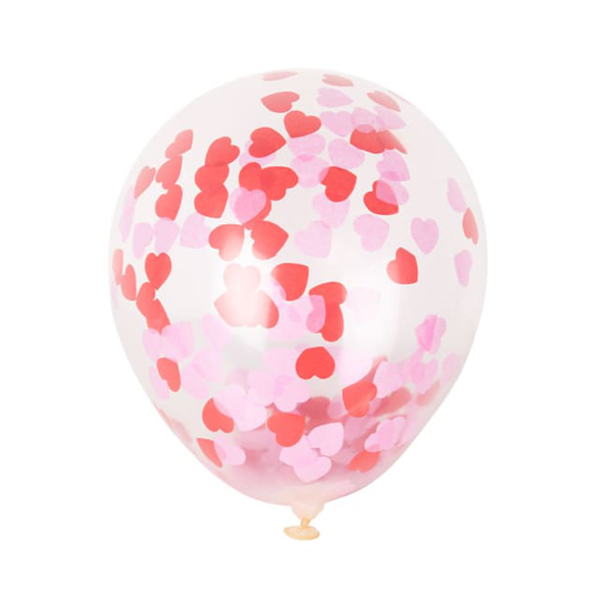 Ballonger HJÄRTA KONFETTI
