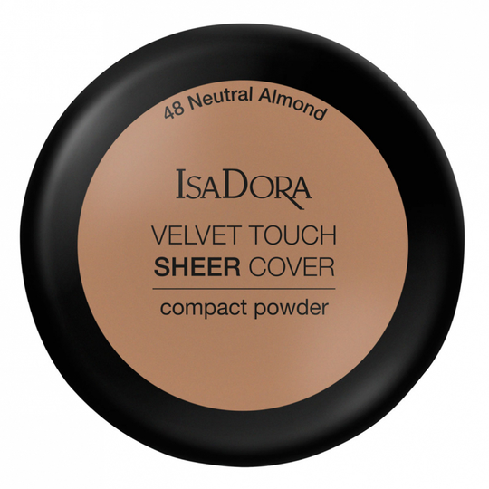 IsaDora Velvet Touch Sheer Cover Compact Powder 48 Neutral Almond