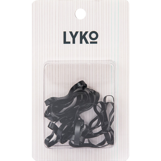 LYKO Hair Band 20-Pack Black