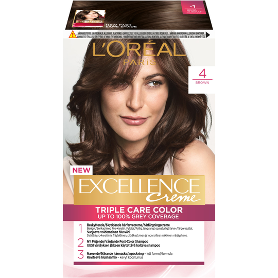 Loreal Paris Excellence Creme 4 Brown