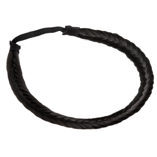 Rapunzel of Sweden Synthetic Braided Headband 1.2 Black Brown