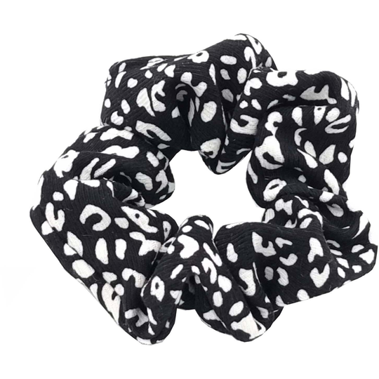 LYKO Mönstrad scrunchie Svart