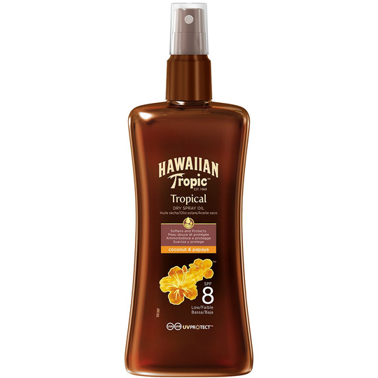 Hawaiian Tropic Dry Spray Oil SPF 8 200 ml