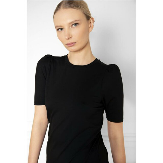 Tu Puff Sleeve Top Black