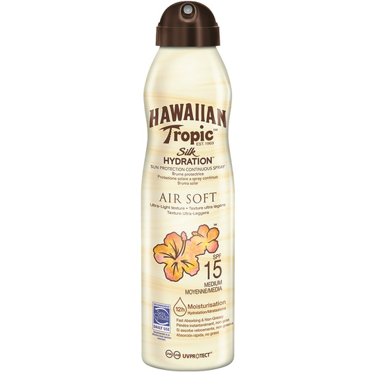 Hawaiian Tropic Hawaiian Silk Hydration Air Soft C-Spray 15 SPF