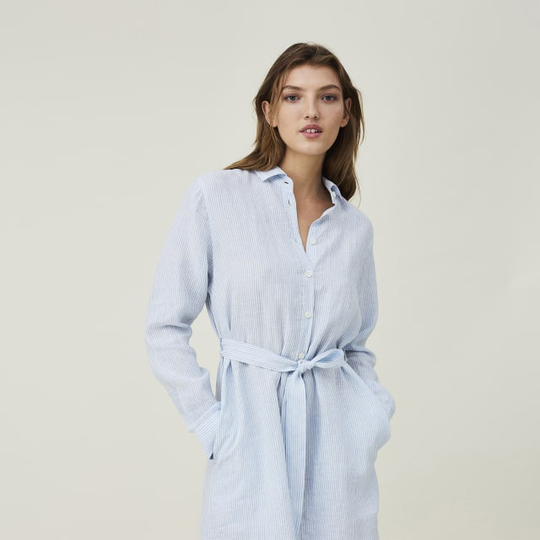 Isa Linen Shirt Dress