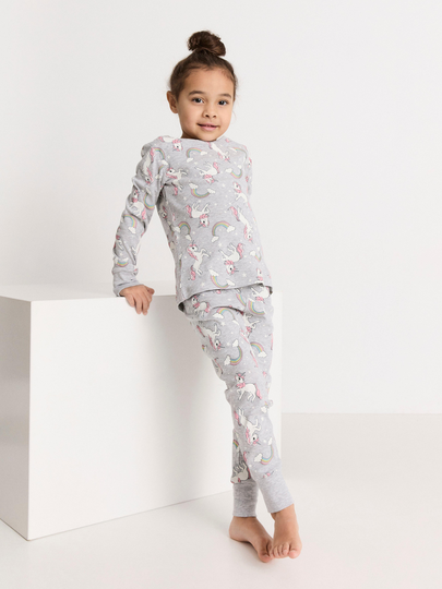 Pyjamasset med enhörningar