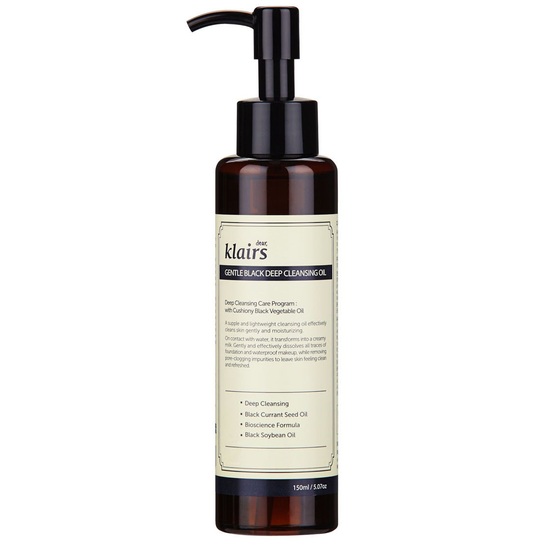 Gentle Black Deep Cleansing Oil, 150 ml Klairs Ansiktsrengöring